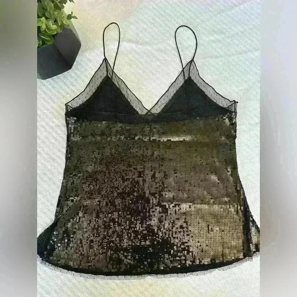 Intimately Free by Free People Sassy Sequin Tank Camisole Size Medium - Picture 6 of 8